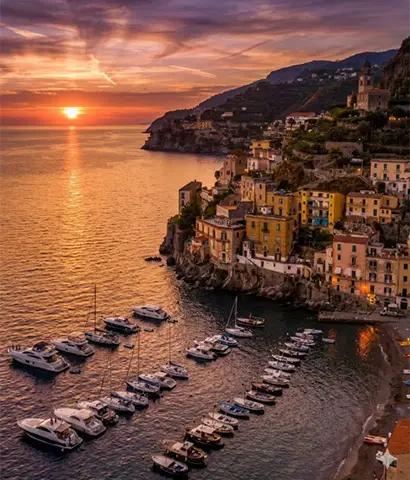 Luxury car service to Minori, the Amalfi Coast's town of fine pastry and ancient Roman villas.